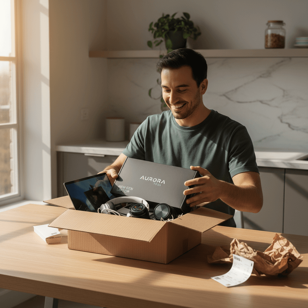 Customer unboxing Portacell products