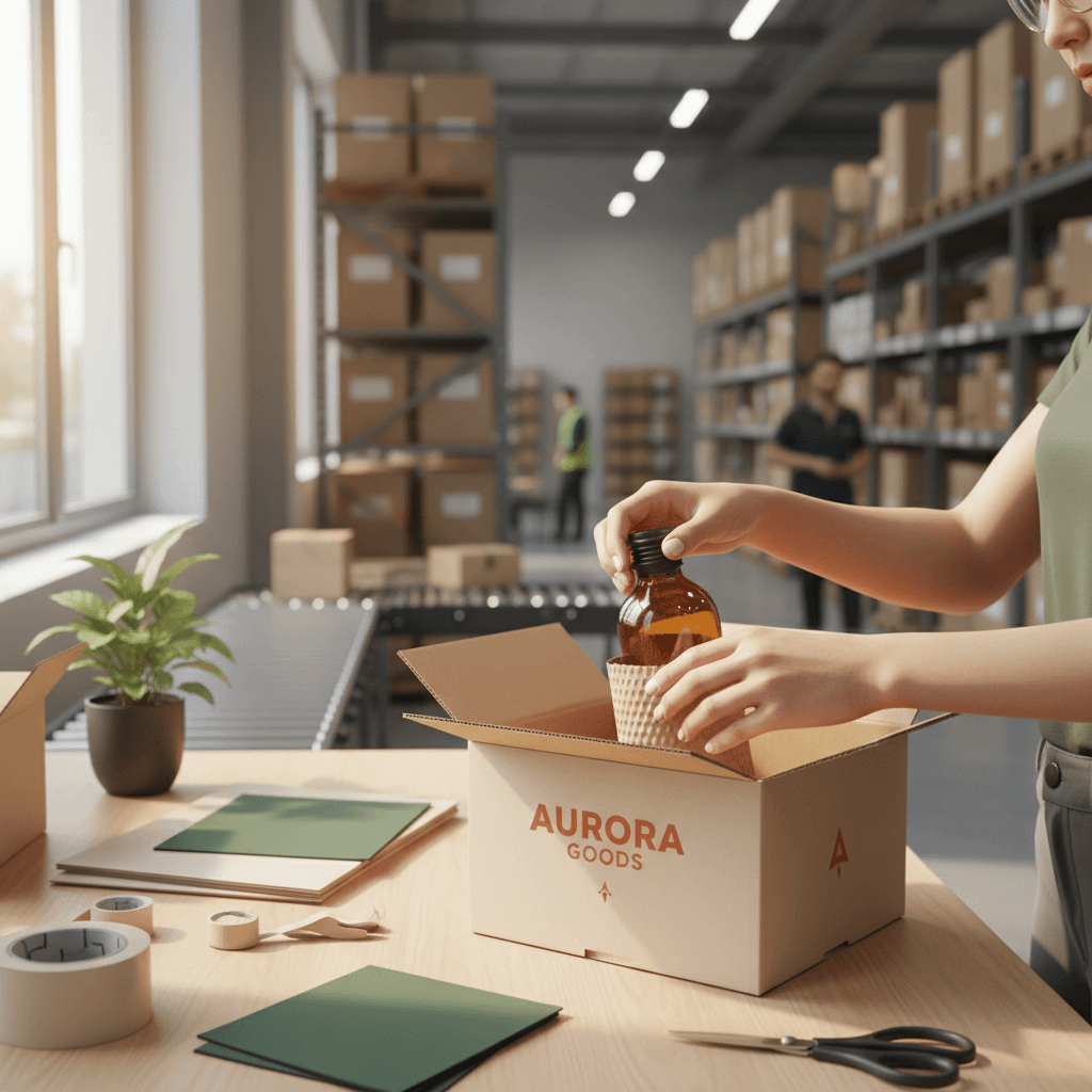 Careful product packaging for shipping